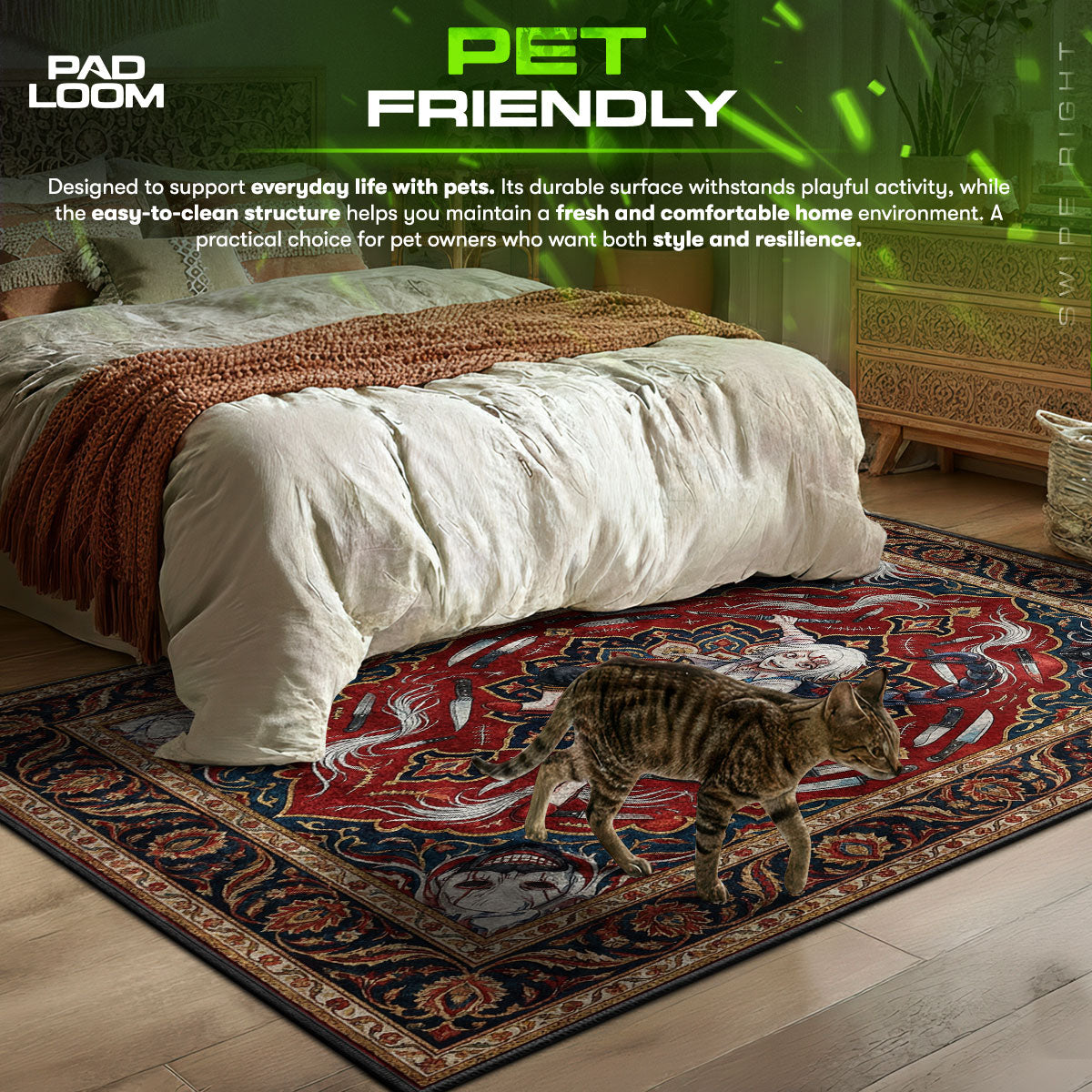 Juuzou Suzuya Scythe Rug - Tokyo Ghoul Chair Mat