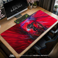 Kaiju No. 8 Crimson Surge Mouse Pad – gaming desk mat by Padloom