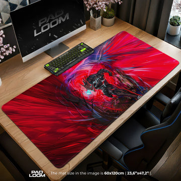Kaiju No. 8 Crimson Surge Mouse Pad - Anime Desk Mat