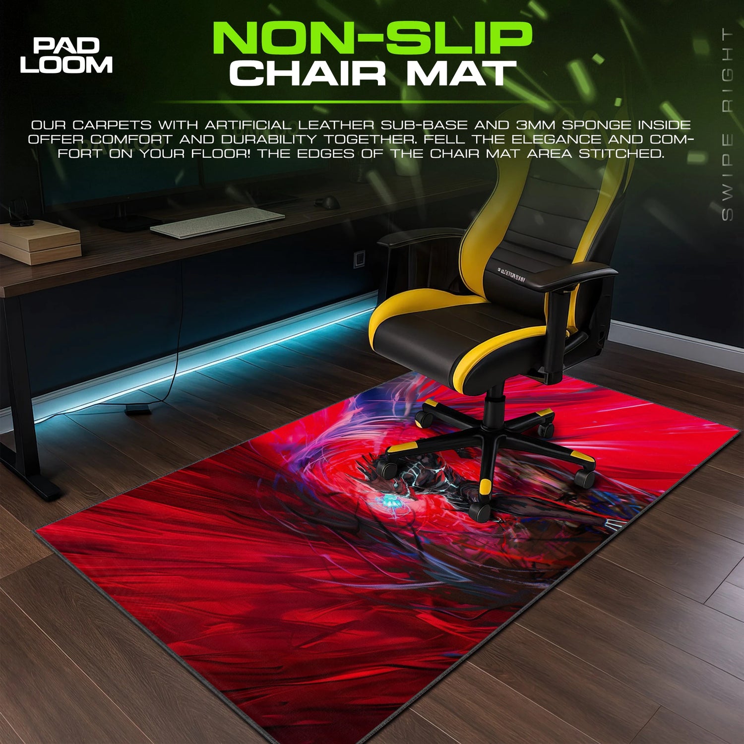 Kaiju No. 8 Crimson Surge Mouse Pad - Anime Desk Mat