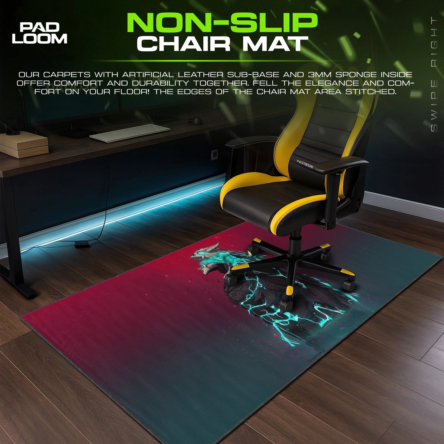 Kaiju No. 8 Crimson Veil Mouse Pad - Anime Desk Mat