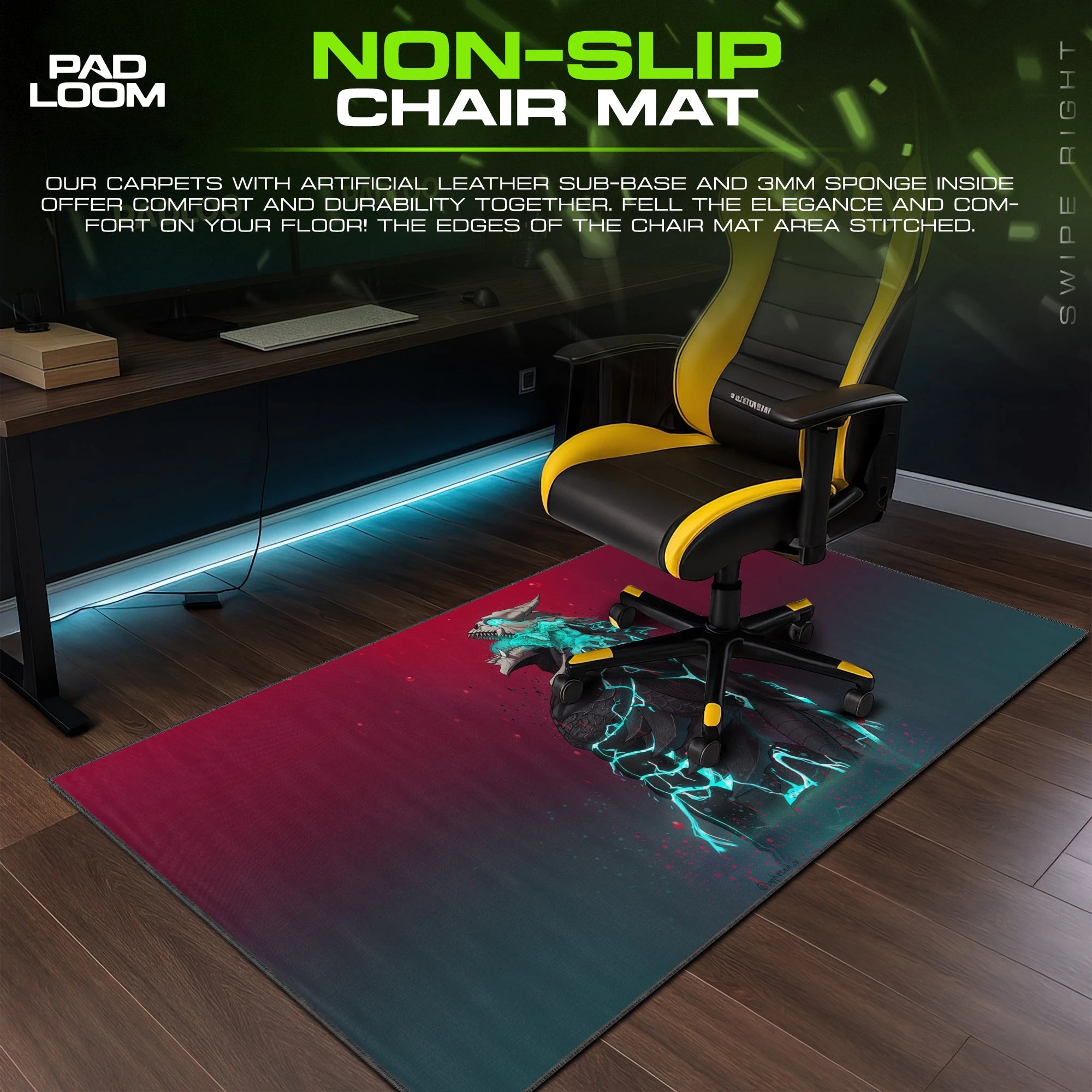 Kaiju No. 8 Crimson Veil Mouse Pad - Anime Desk Mat