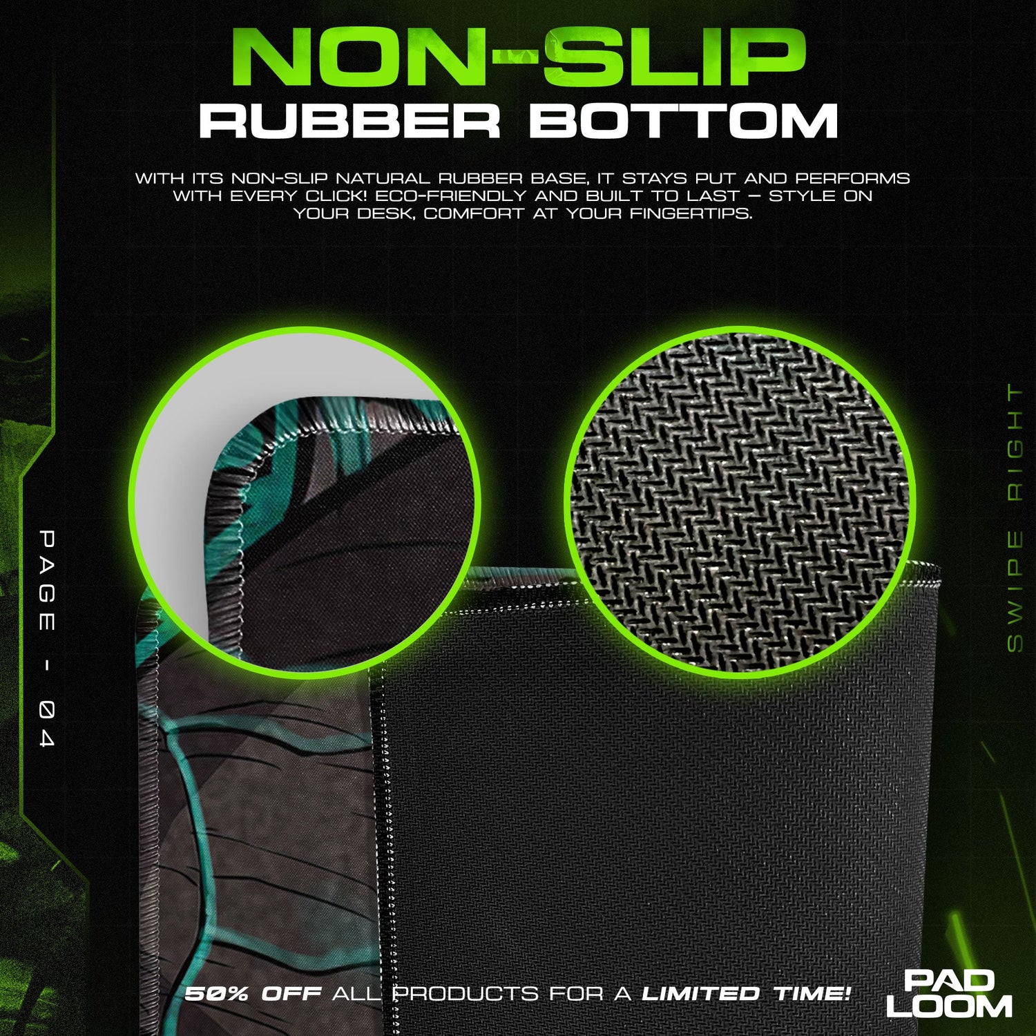 Kaiju No. 8 Mouse Pad, Monster Form Gaming Desk Mat Padloom