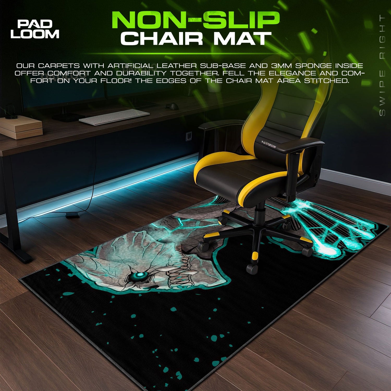 Kaiju No. 8 Mouse Pad, Monster Form Gaming Desk Mat Padloom