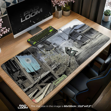 Kaiju No. 8 Rainy Alley Mouse Pad - Anime Desk Mat