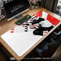 Kakashi Lightning Strike Mouse Pad - Red Shadow Anime Desk Mat Padloom