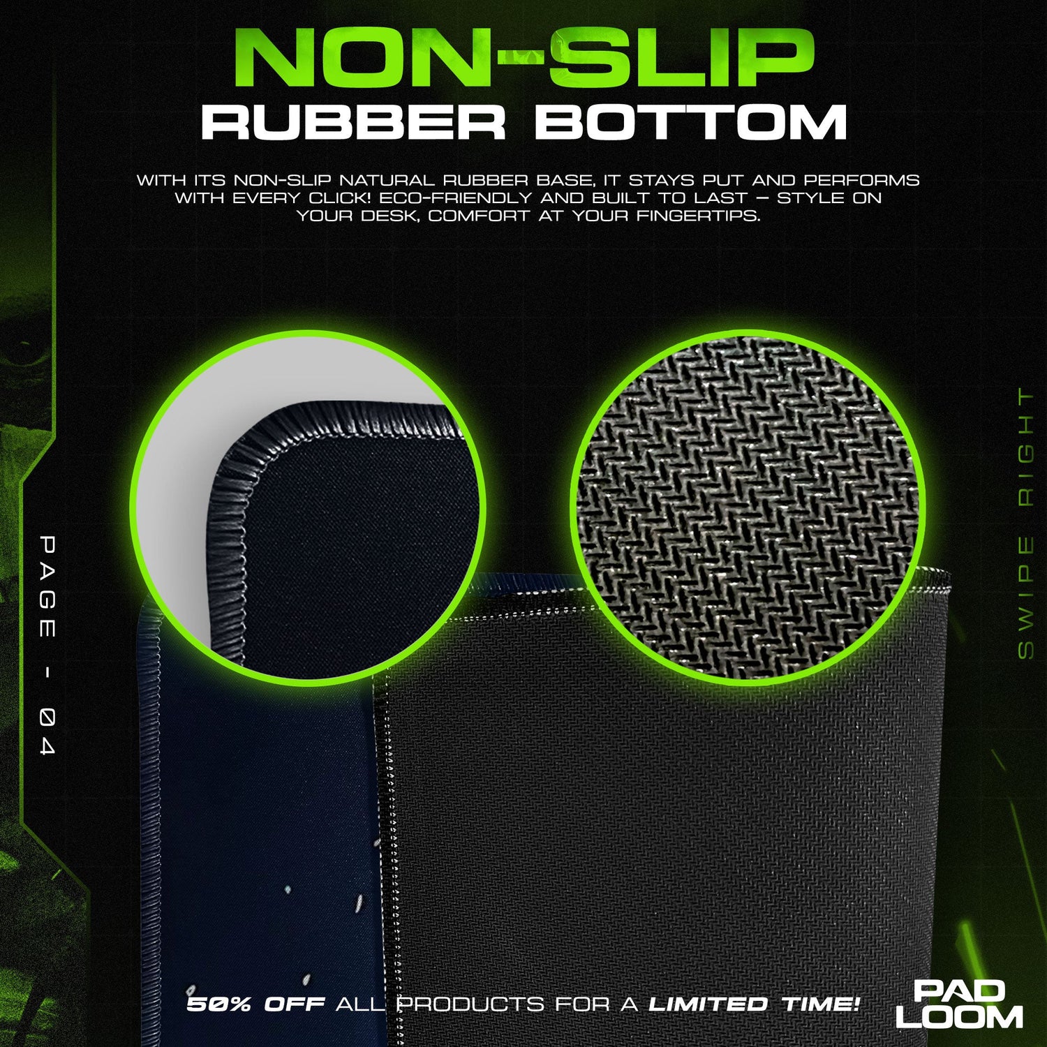 Kakashi Mouse Pad - Lightning Blade Anime Desk Mat Padloom