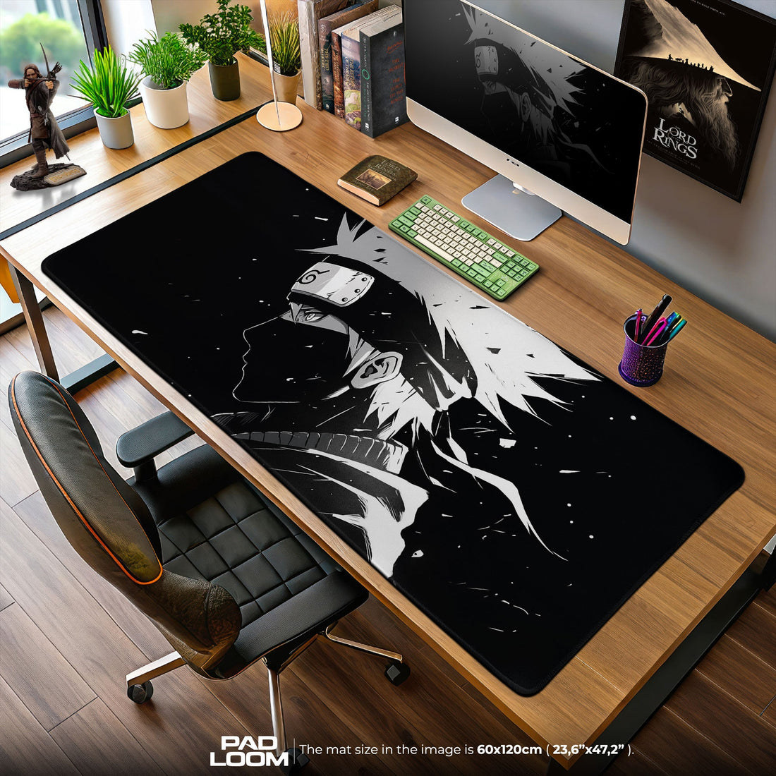 Kakashi Mouse Pad - Shadow Sensei Anime Desk Mat Padloom