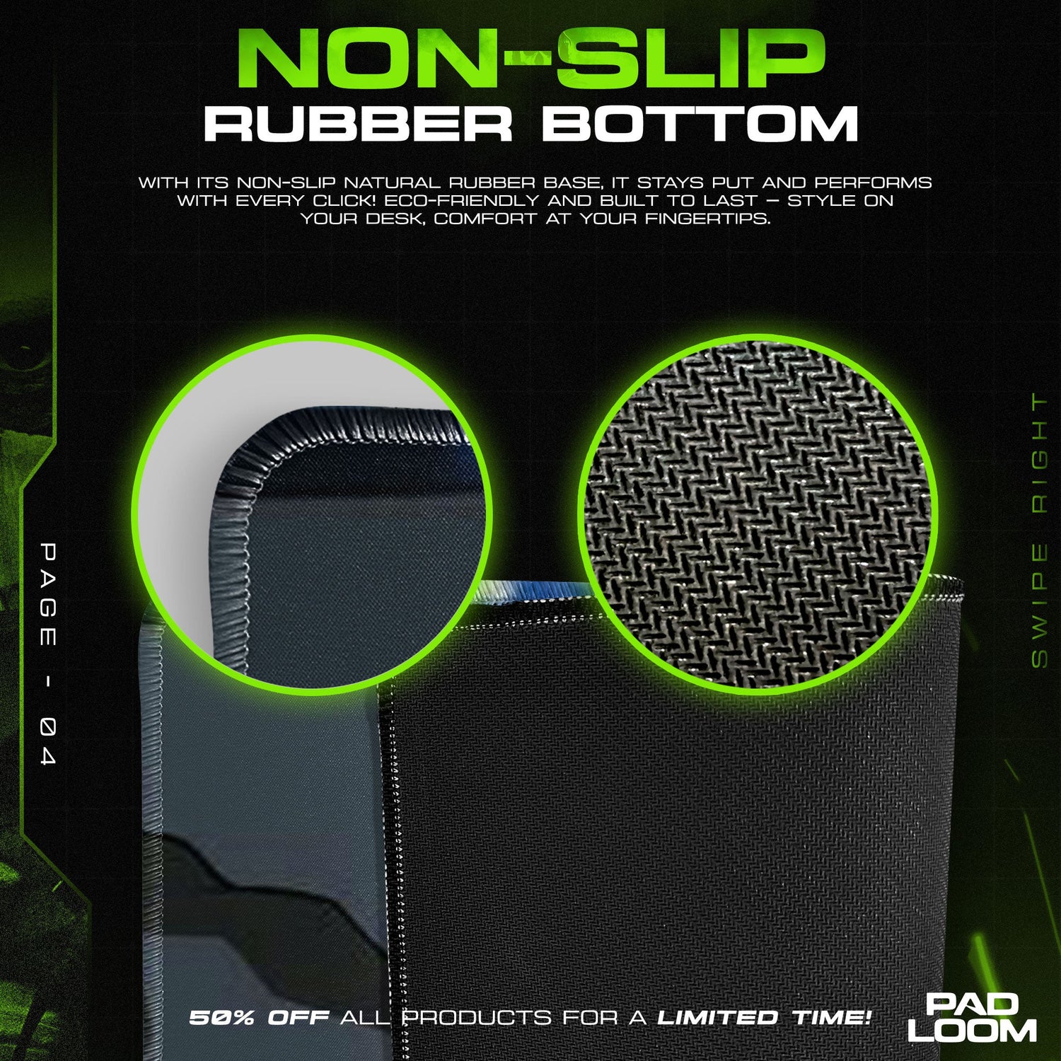 Kakashi Mouse Pad - Sharingan Focus Anime Desk Mat Padloom