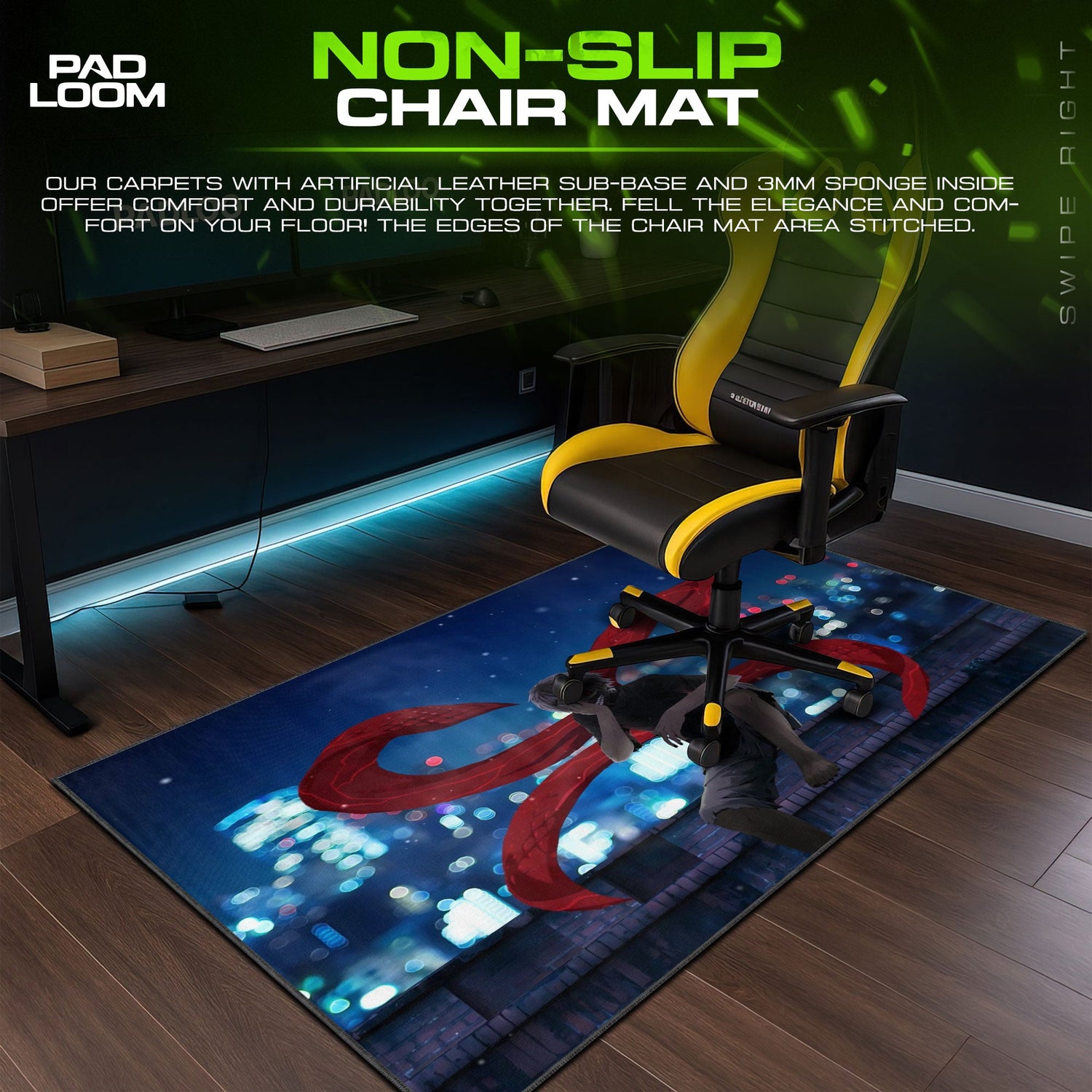 Kaneki Mouse Pad - Crimson Ghoul Anime Desk Mat Padloom