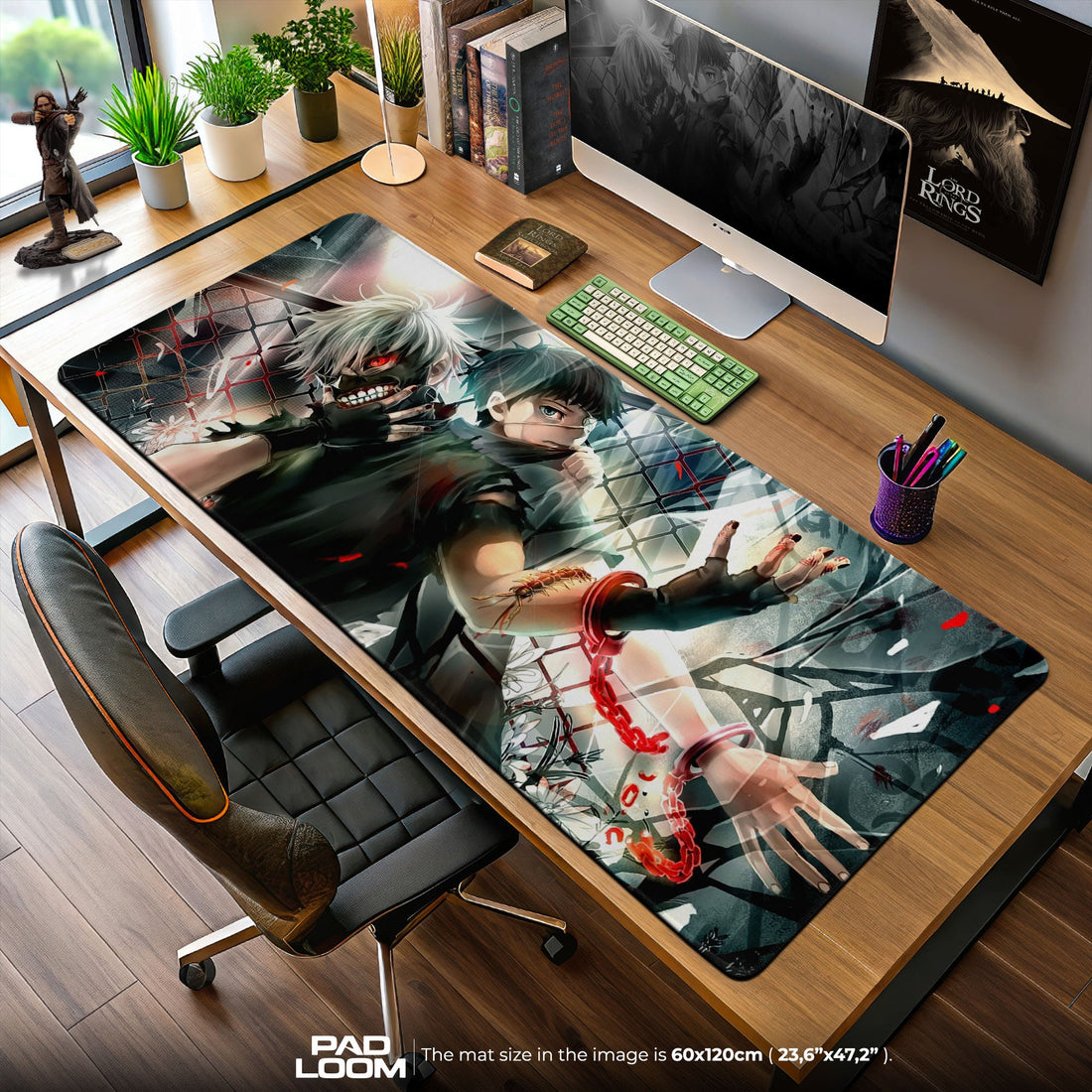 Kaneki Mouse Pad - Duality Unleashed Anime Desk Mat Padloom