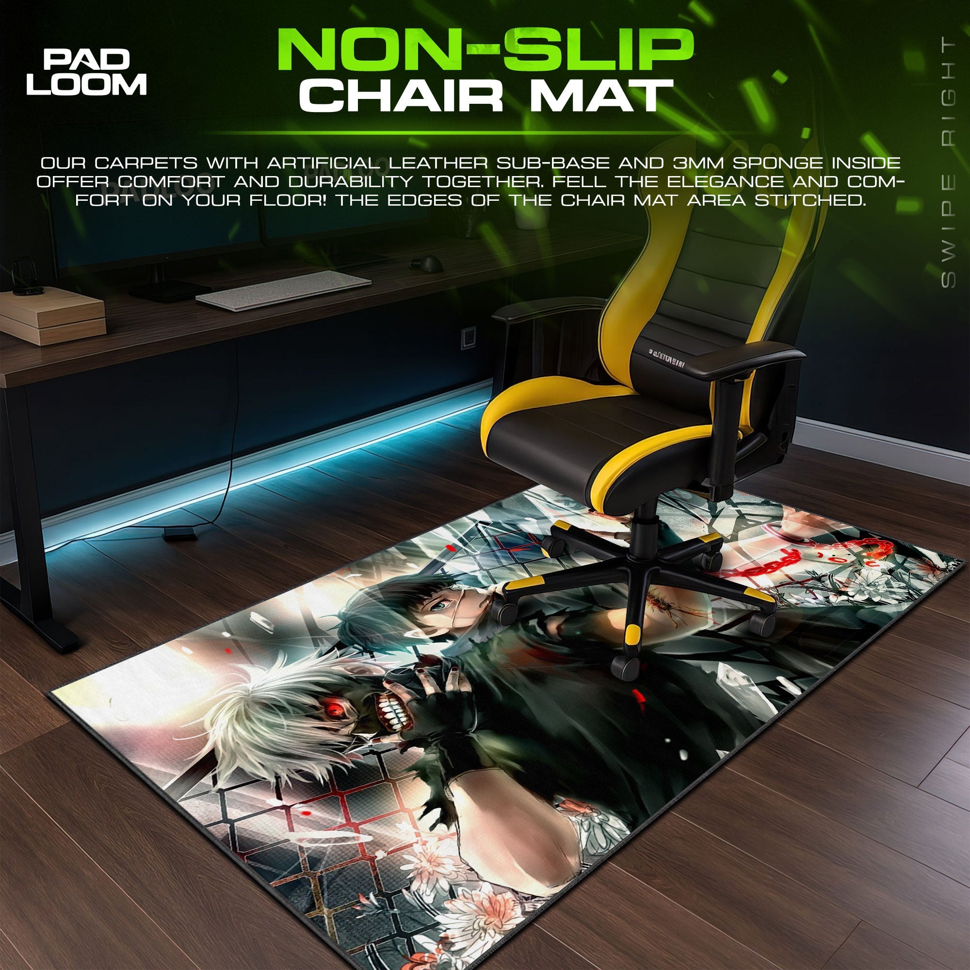Kaneki Mouse Pad - Duality Unleashed Anime Desk Mat Padloom