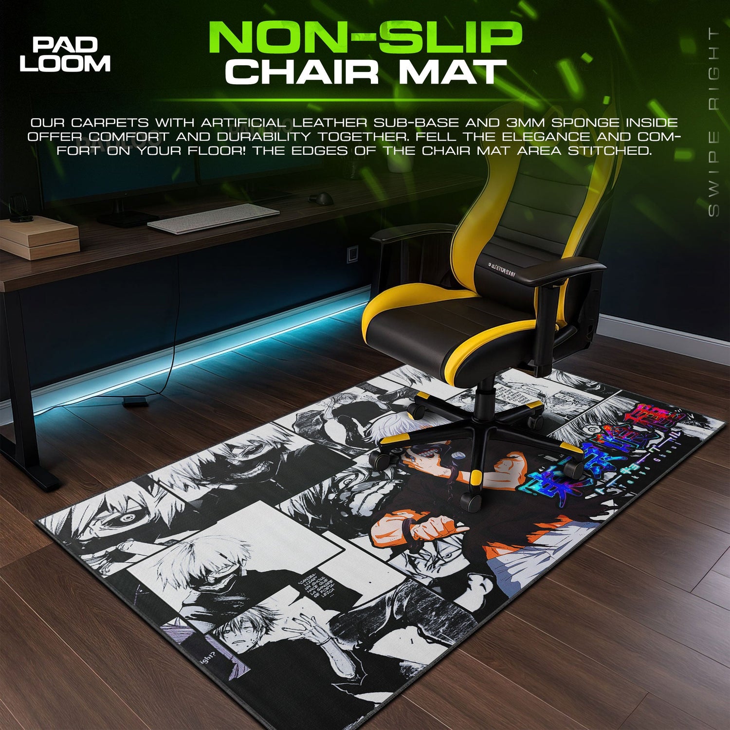 Kaneki Mouse Pad - Manga Awakening Anime Desk Mat Padloom