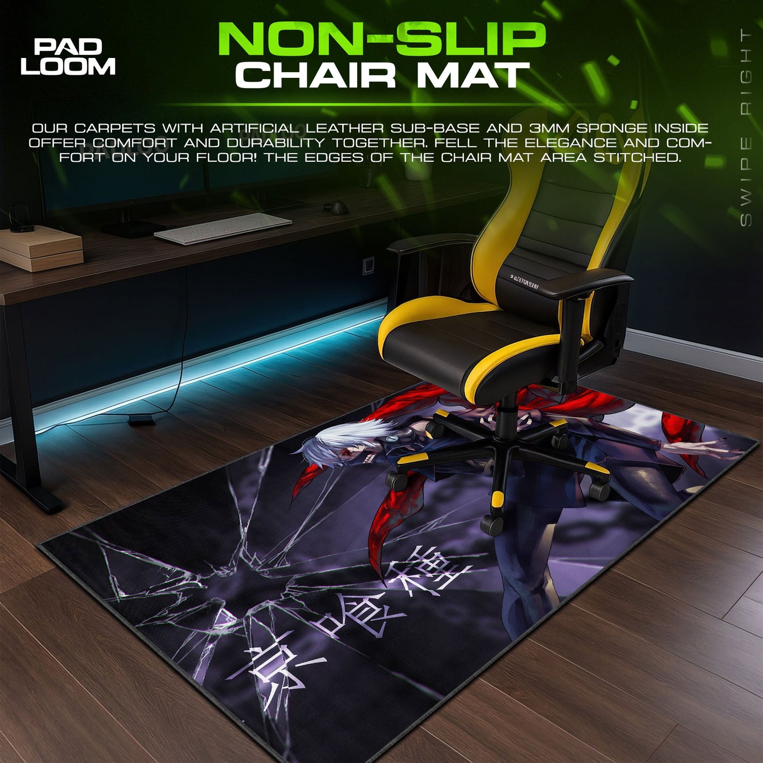 Kaneki Mouse Pad - Tokyo Ghoul Awakening Anime Desk Mat Padloom