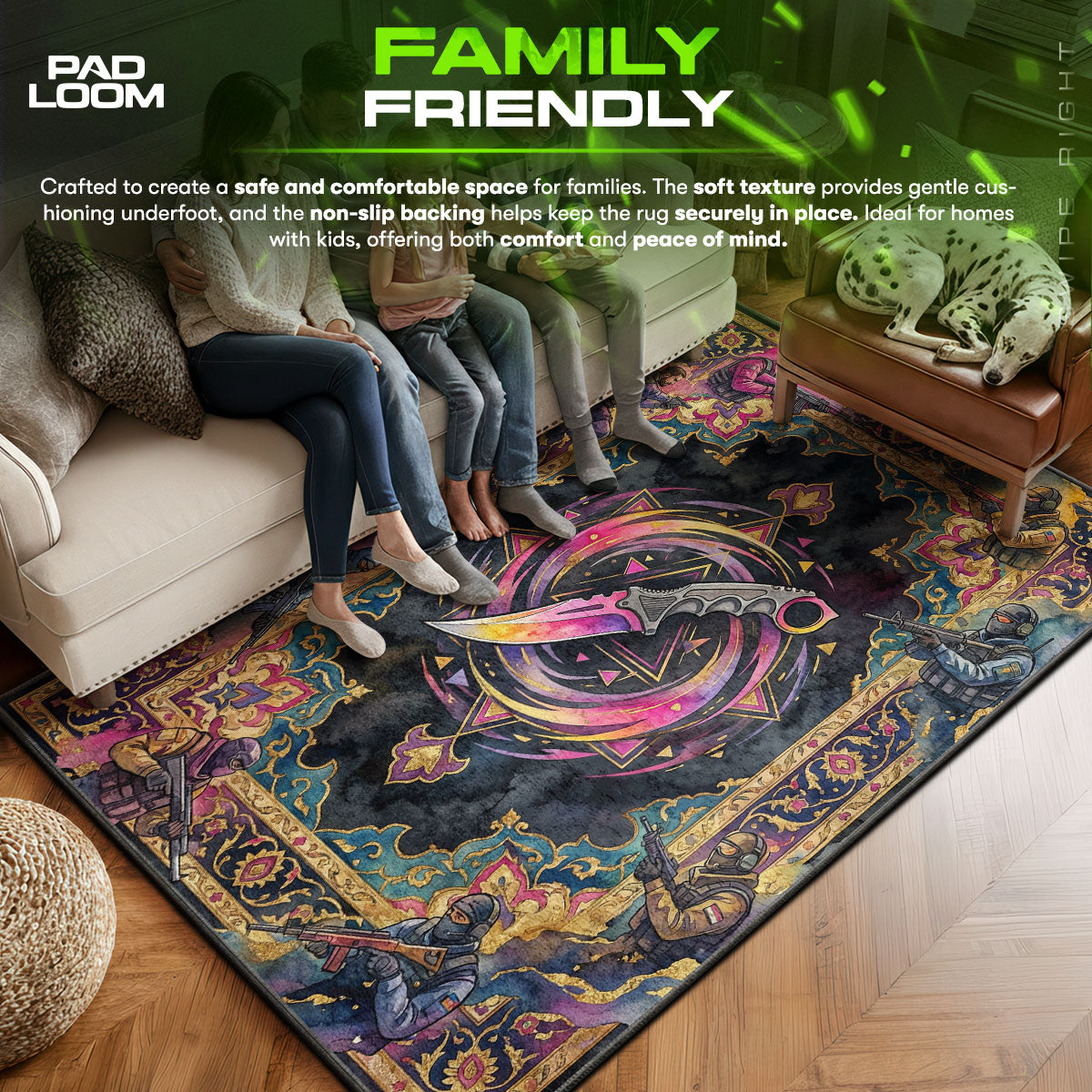 Karambit Verblassender Hautteppich - CS2 Stuhlmatte