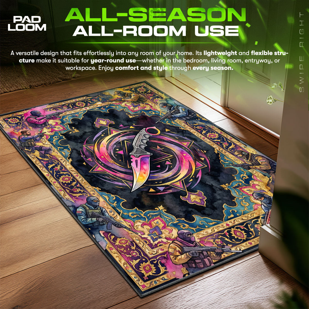 Karambit Verblassender Hautteppich - CS2 Stuhlmatte