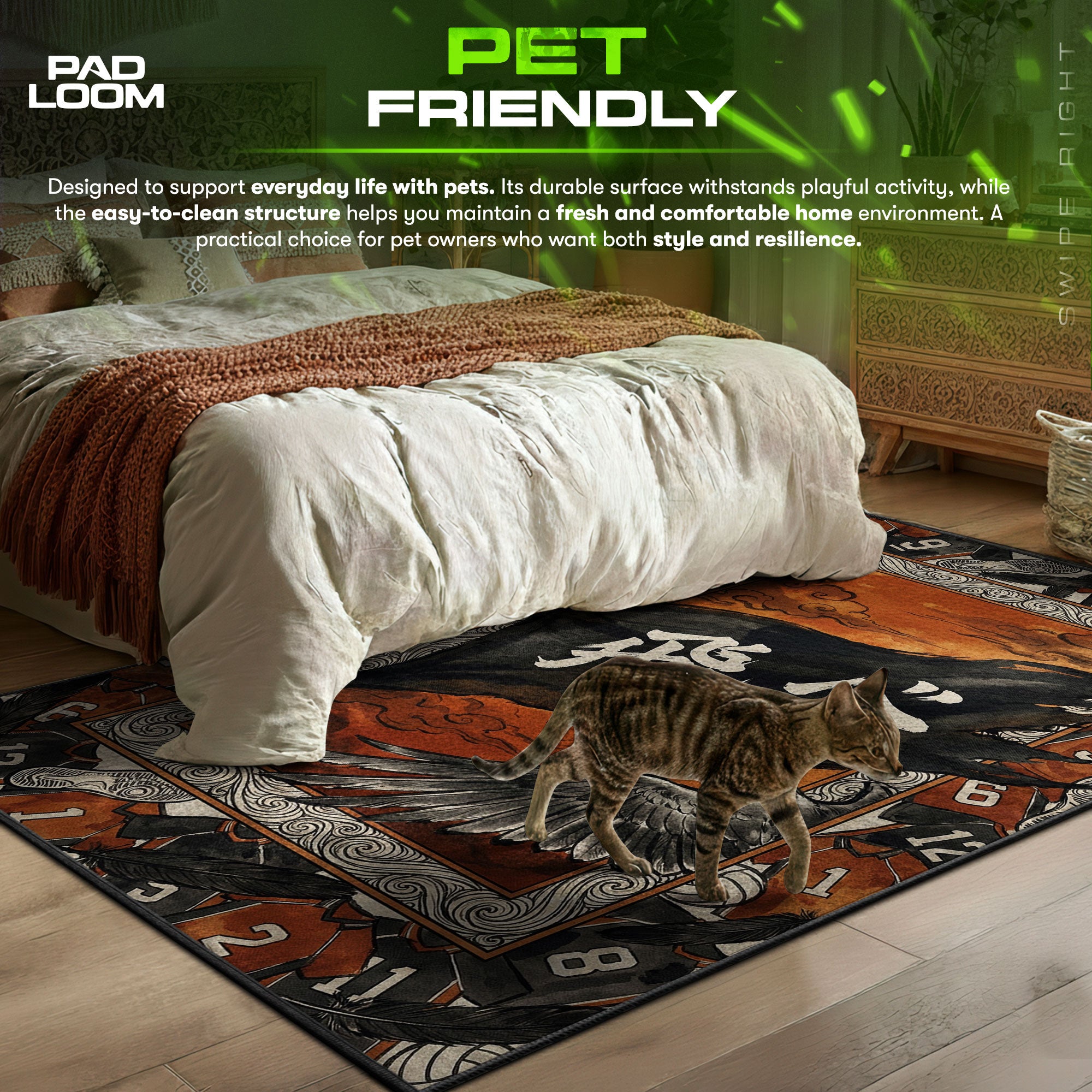 Karasuno Fly High Banner Rug - Haikyuu!! Chair Mat