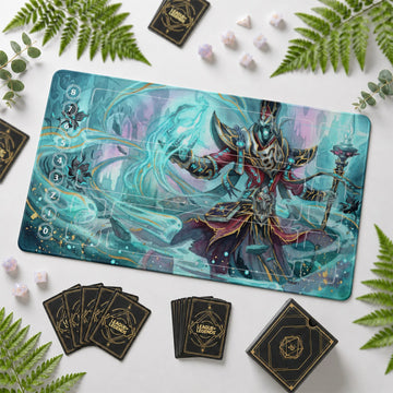 Karthus Requiem Riftbound TCG playmat – zone-free full-art League of Legends game mat