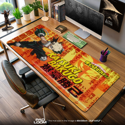 Katsuki Bakugo Mouse Pad, Explosive My Hero Academia Desk Mat