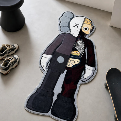 KAWS Anatomy Teppich - Geformter Man-Cave-Teppich