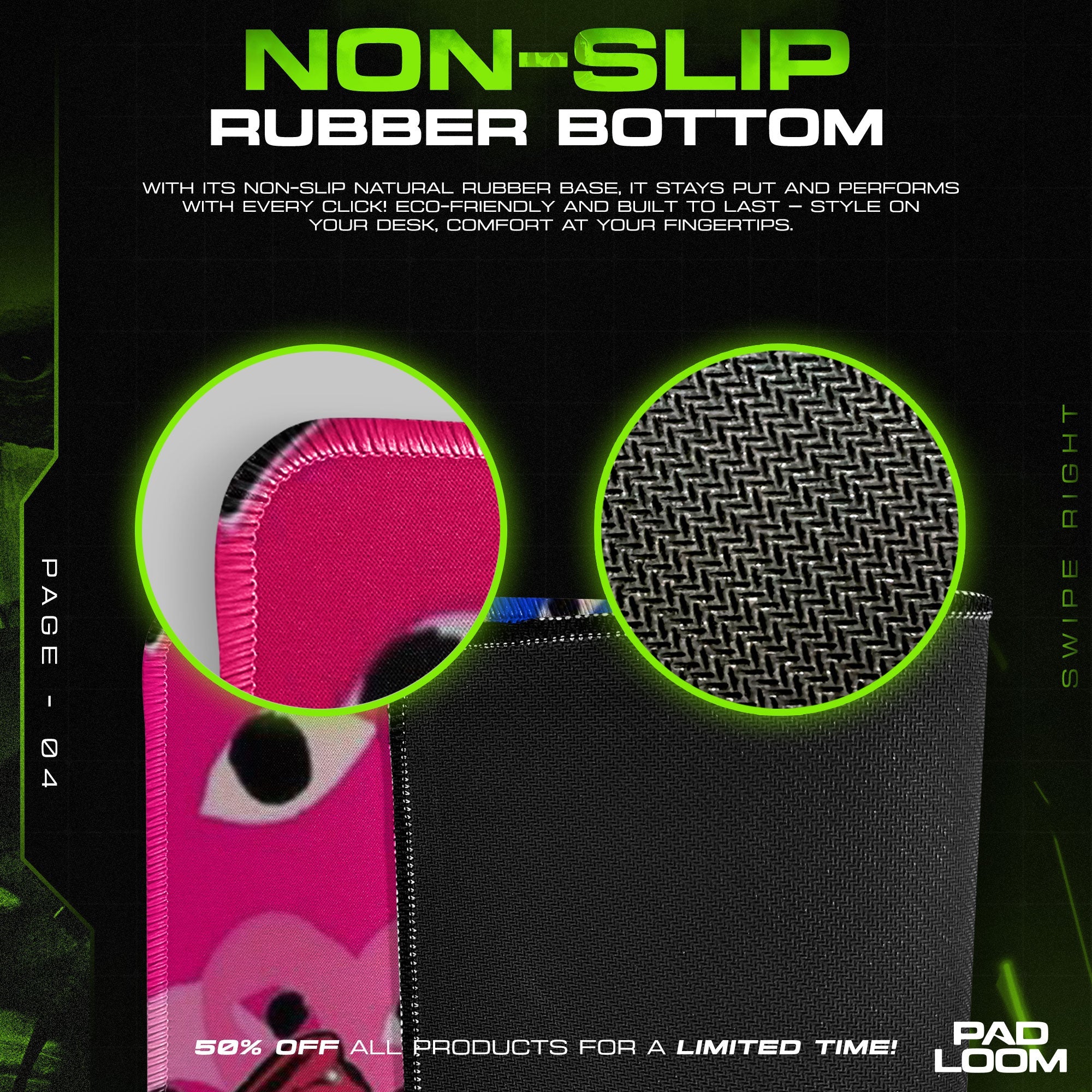 Kaws Collage Mouse Pad - Urban Pop Art Desk Mat Padloom