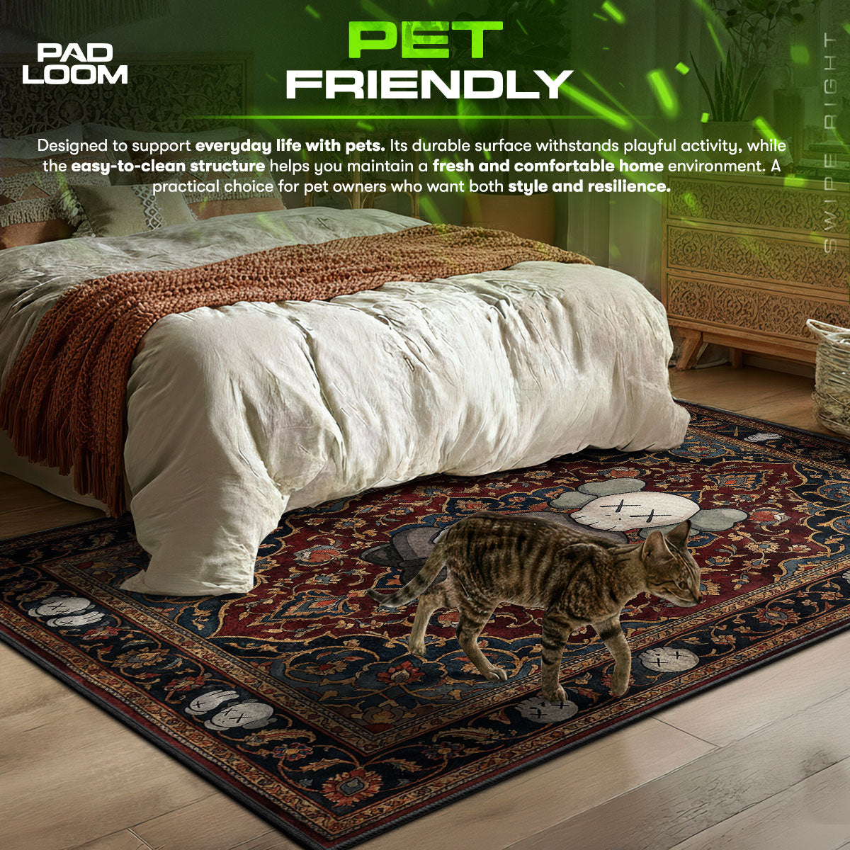 KAWS Companion Persian Rug - Streetwear Floor Mat