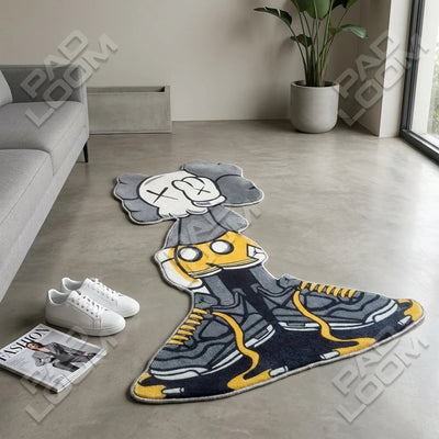Kaws Companion Rug - Shaped Man Cave Area Rug