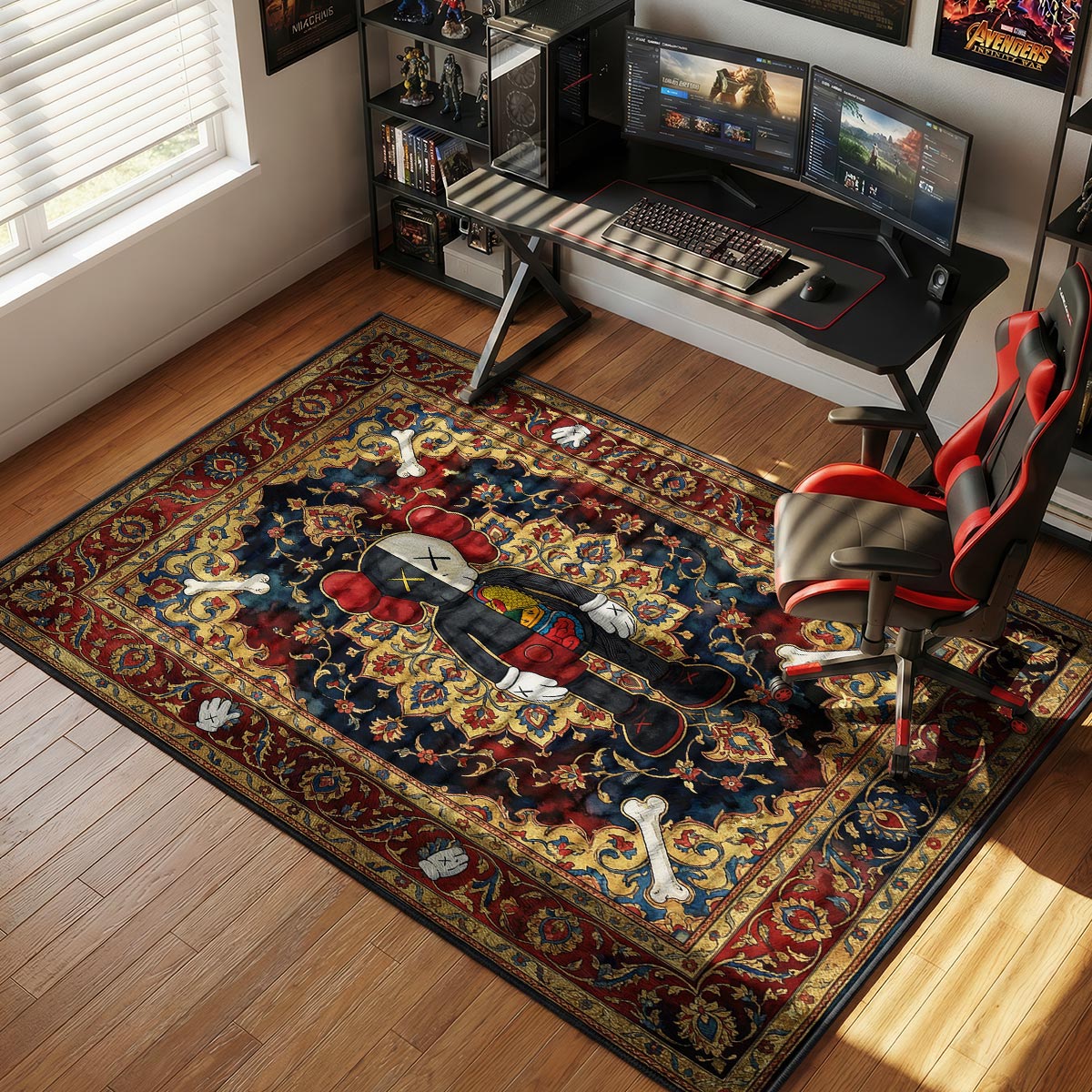 KAWS Flayed Persian Rug - Hypebeast Floor Mat