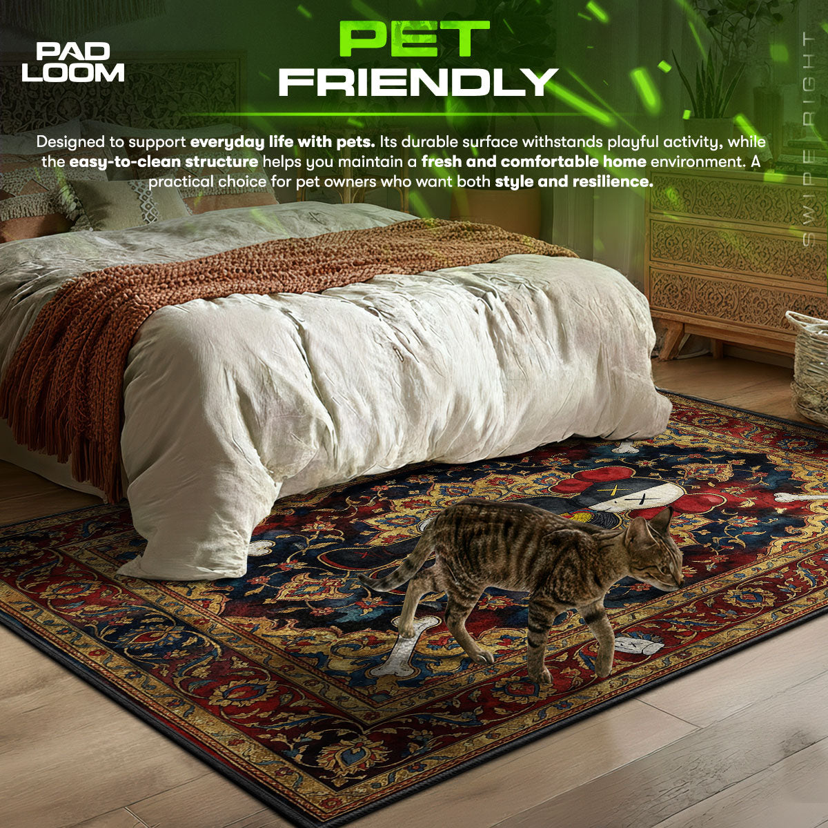 KAWS Flayed Persian Rug - Hypebeast Floor Mat