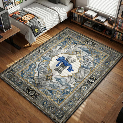 KAWS Gone Persian Rug - Sneakerhead Floor Mat