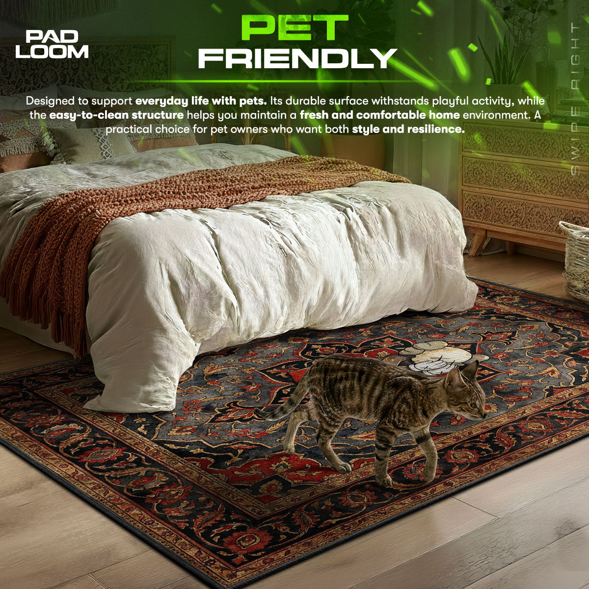 KAWS Passing Through Persian Rug - Hypebeast Floor Mat