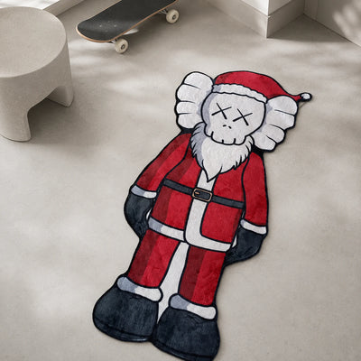 KAWS Santa Teppich - Geformter Man-Cave-Teppich
