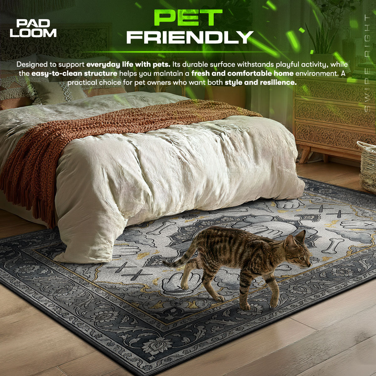 KAWS Silver Companion Persian Rug - Hype Floor Mat