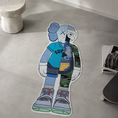 KAWS Streetwear Teppich - Geformter Man-Cave-Teppich