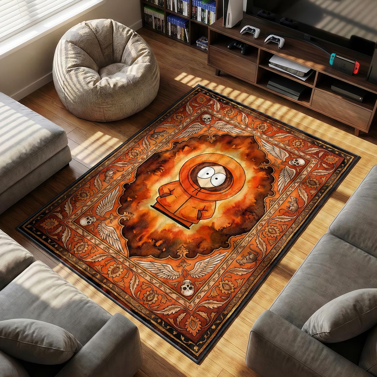 Kenny Immortal South Park Cartoon Area rug — main product view