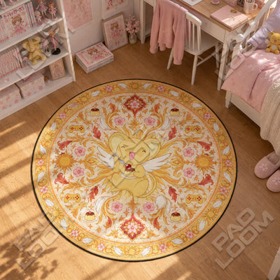 Kero Pudding Round Rug - Cardcaptor Sakura Chair Mat