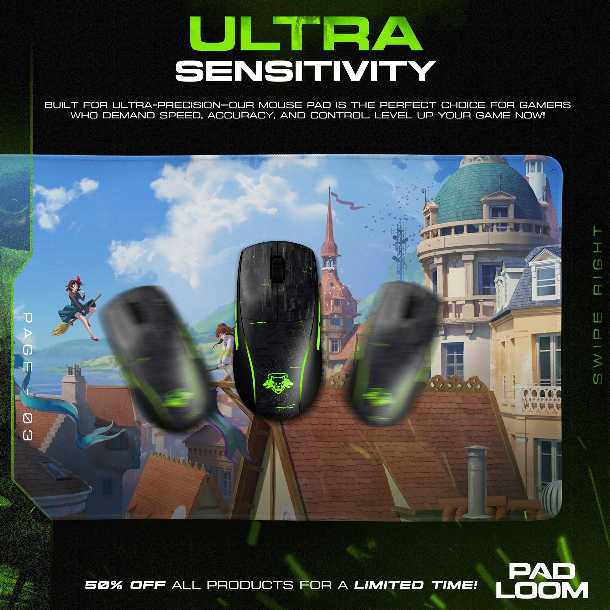 My Neighbor Totoro Mouse Pad - Studio Ghibli Anime Desk Mat Padloom