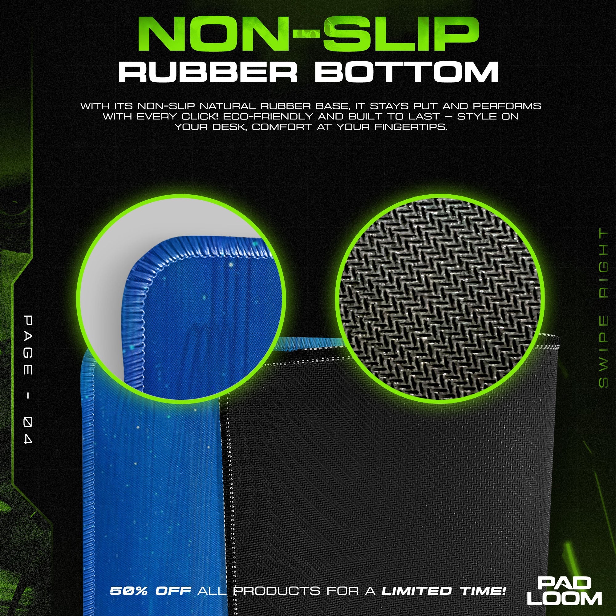 Kiki Night Flight Mouse Pad - Studio Ghibli Anime Desk Mat Padloom