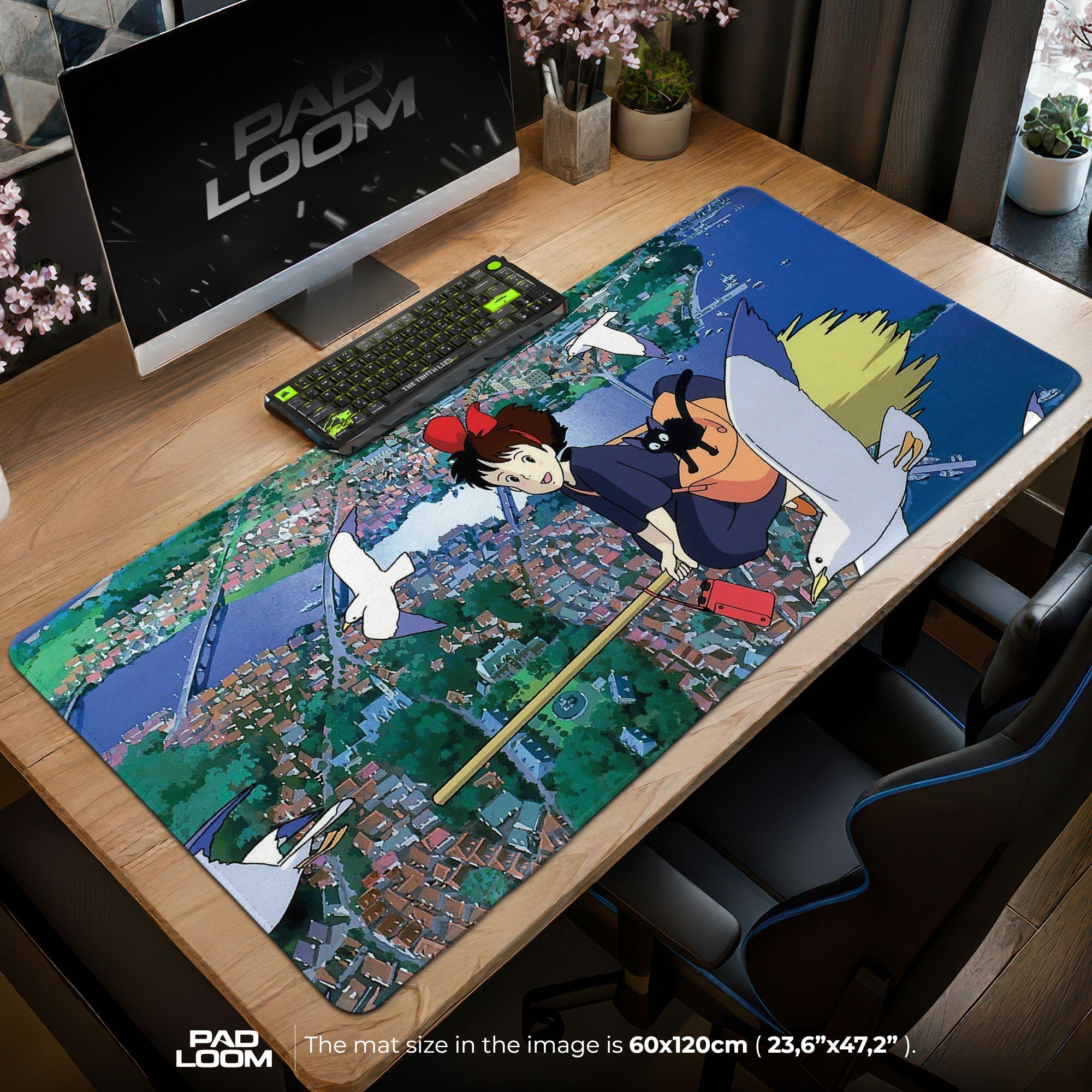 Princess Mononoke Mouse Pad - Studio Ghibli Anime Desk Mat Padloom