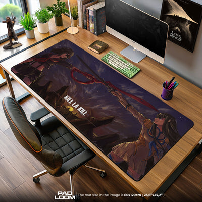 Kill la Kill Duel Scene Mouse Pad, Anime Gaming Desk Mat