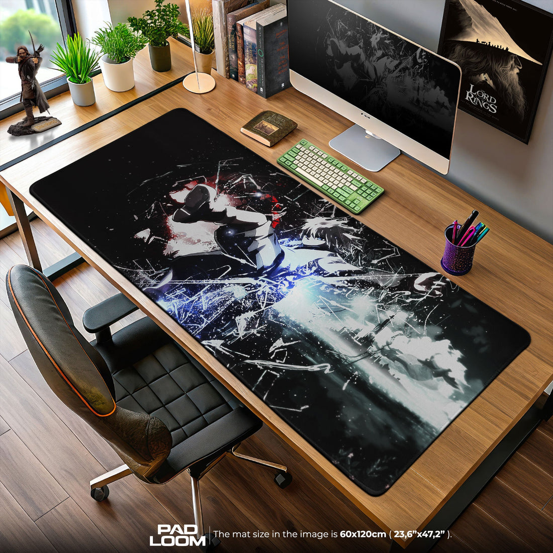 Killua Mouse Pad - Lightning Break Anime Desk Mat Padloom
