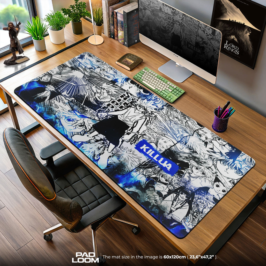 Killua Mouse Pad - Manga Storm Anime Desk Mat Padloom