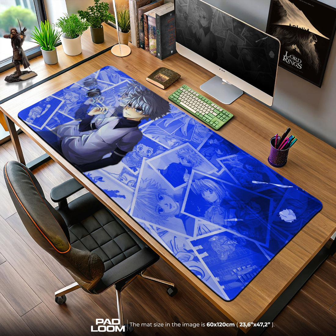 Killua Mouse Pad - Memory Voltage Anime Desk Mat Padloom