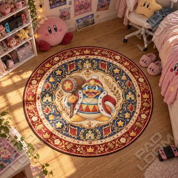King Dedede Hammer Round Rug - Kirby Chair Mat