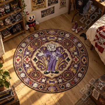 King Dice Casino Round Rug - Cuphead Chair Mat