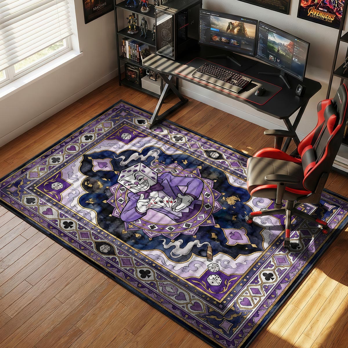 King Dice Royal Flush Rug - Cuphead Chair Mat
