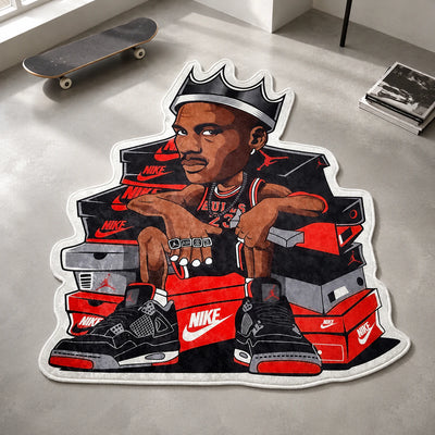 King Jordan Rug - Shaped Man Cave Area Rug