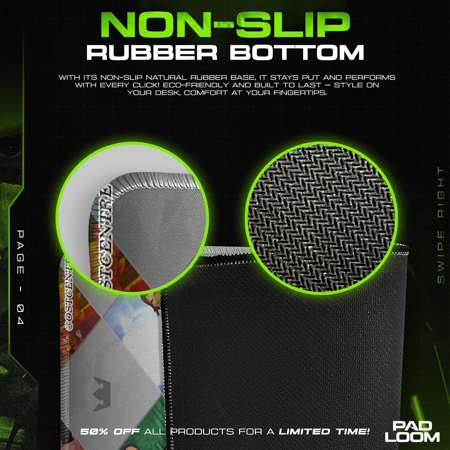 Kingdom Hearts Mouse Pad, HD Remix Gaming Desk Mat Padloom