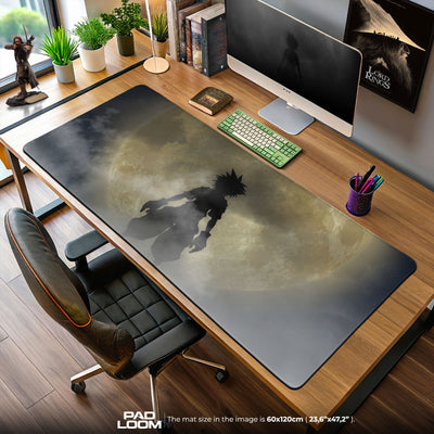 Kingdom Hearts Mouse Pad, Moonlit Silhouette Gaming Desk Mat