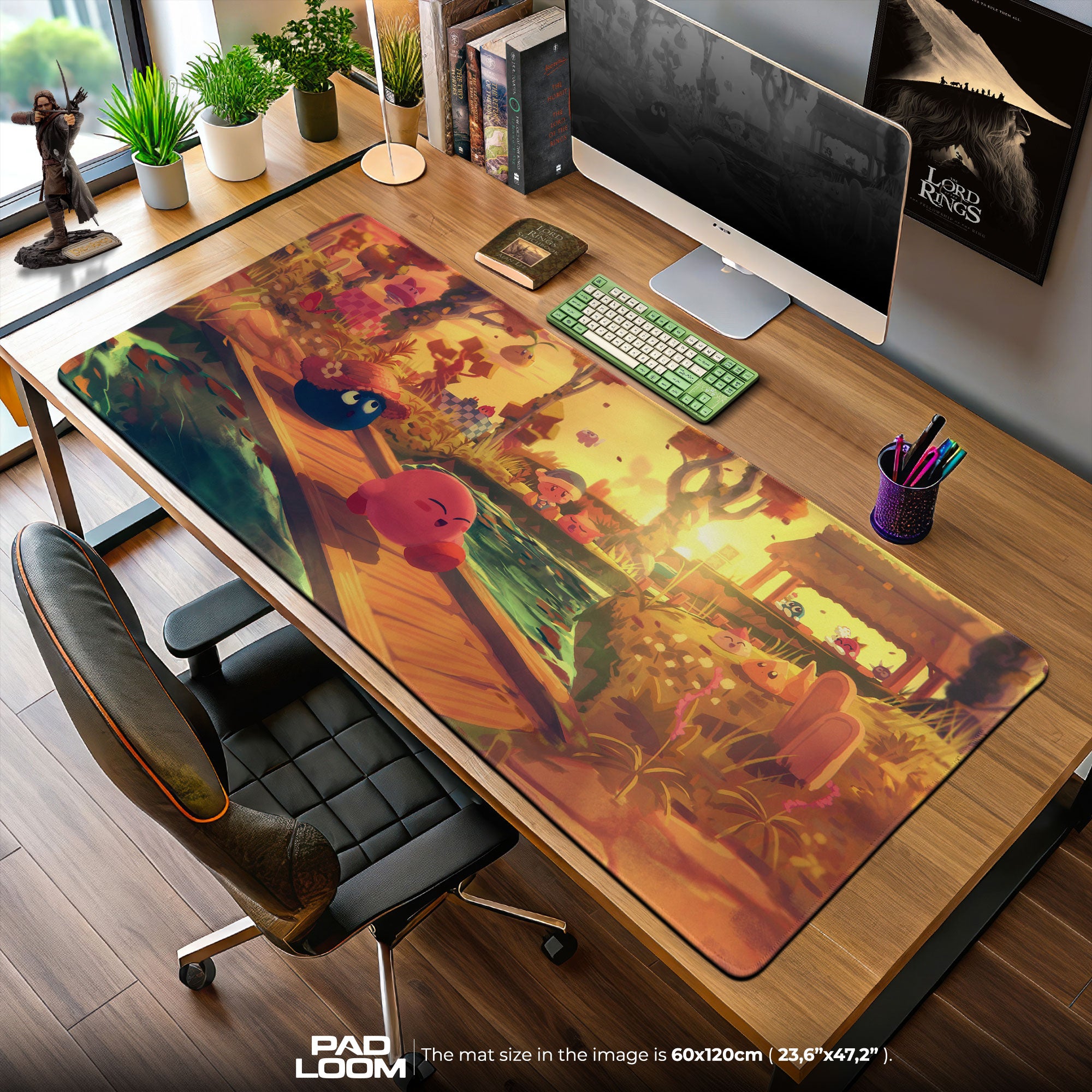 Kirby Autumn Village Mouse Pad, Game Dreamland Gaming Desk Mat
